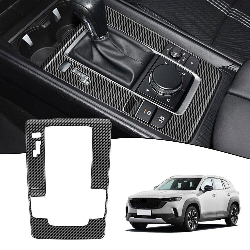 1P for Mazda CX-50 23-25 ABS Carbon Fiber Look Inner Gear Shift Panel Cover Trim