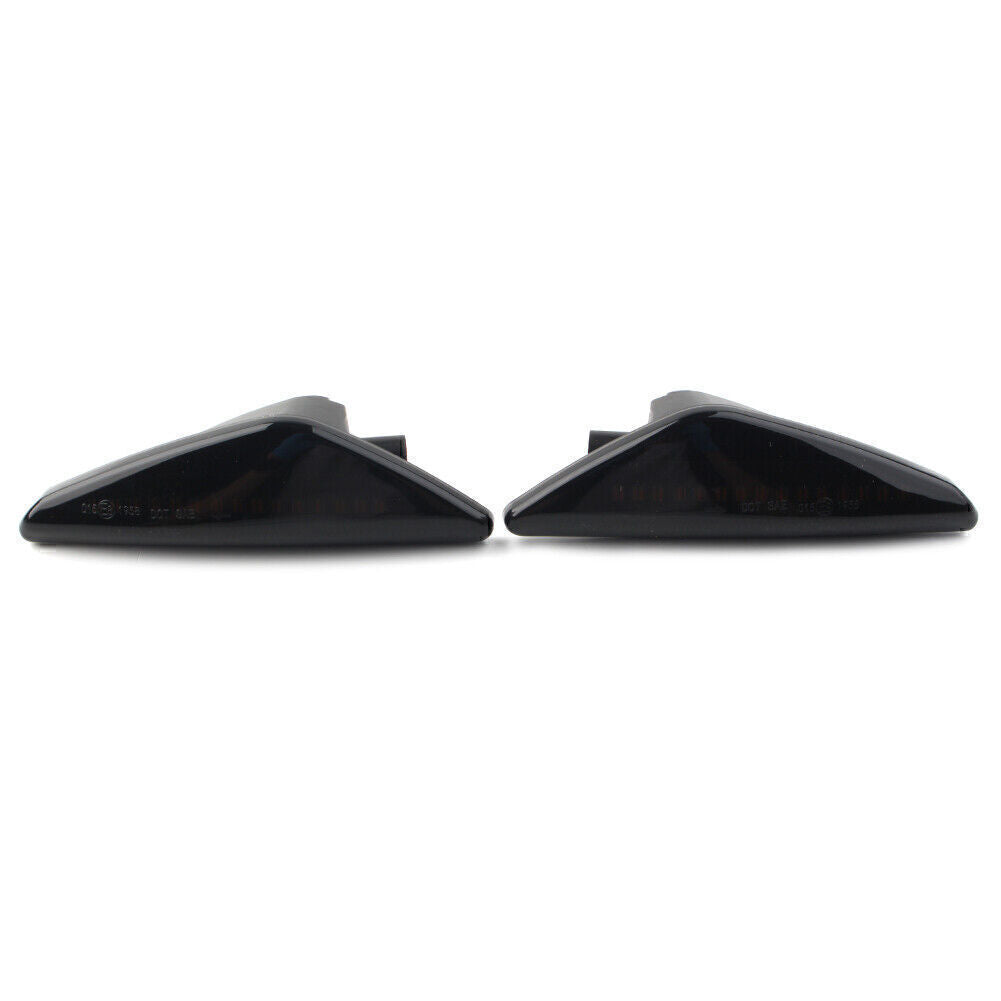 for BMW F25 E70 E71 X3 E72 X5 X6 Black Dynamic LED Side Marker Turn Signal Light