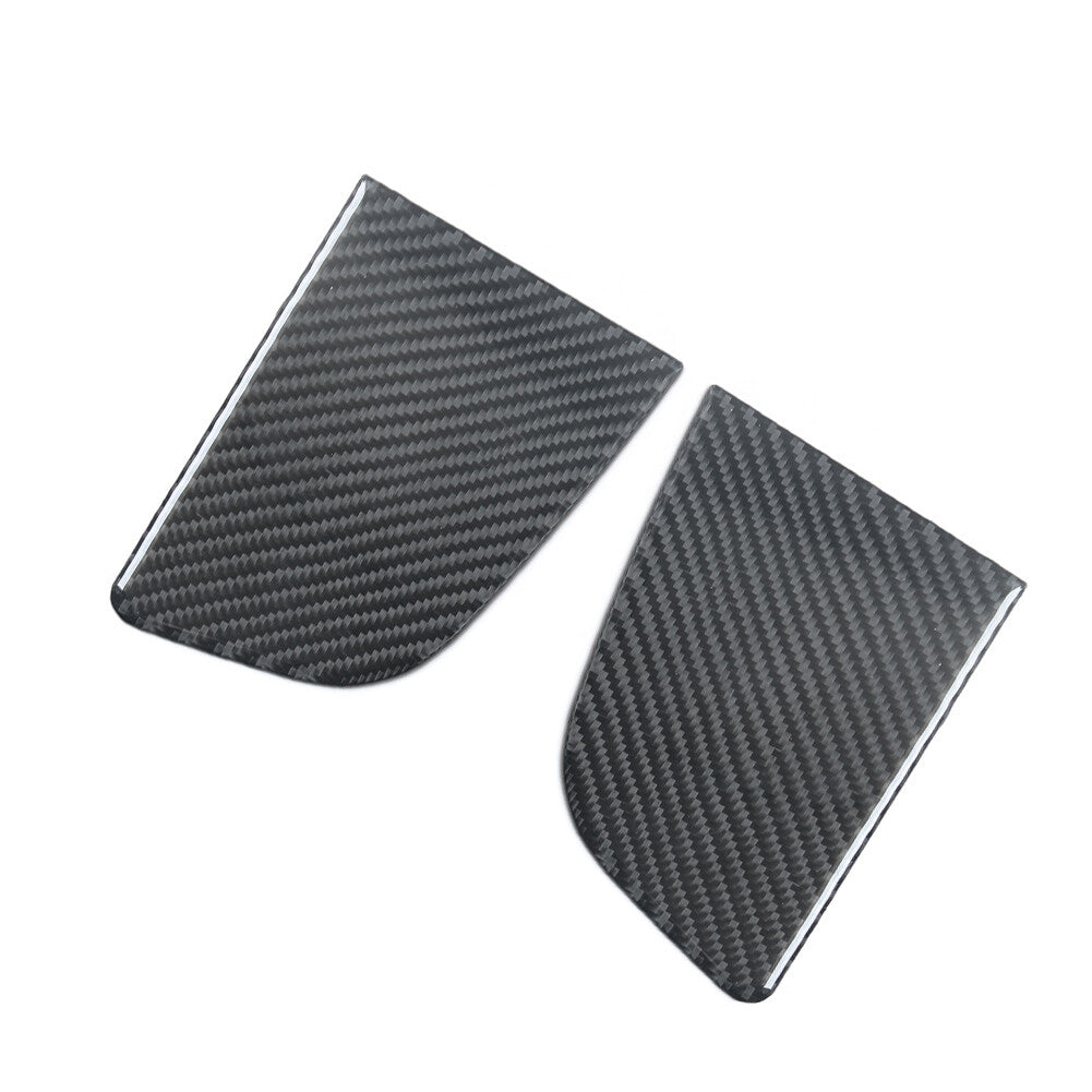 2Pcs Carbon Fiber Front Door Pillars Trim Cover for Chevrolet Sonic 2012-2016