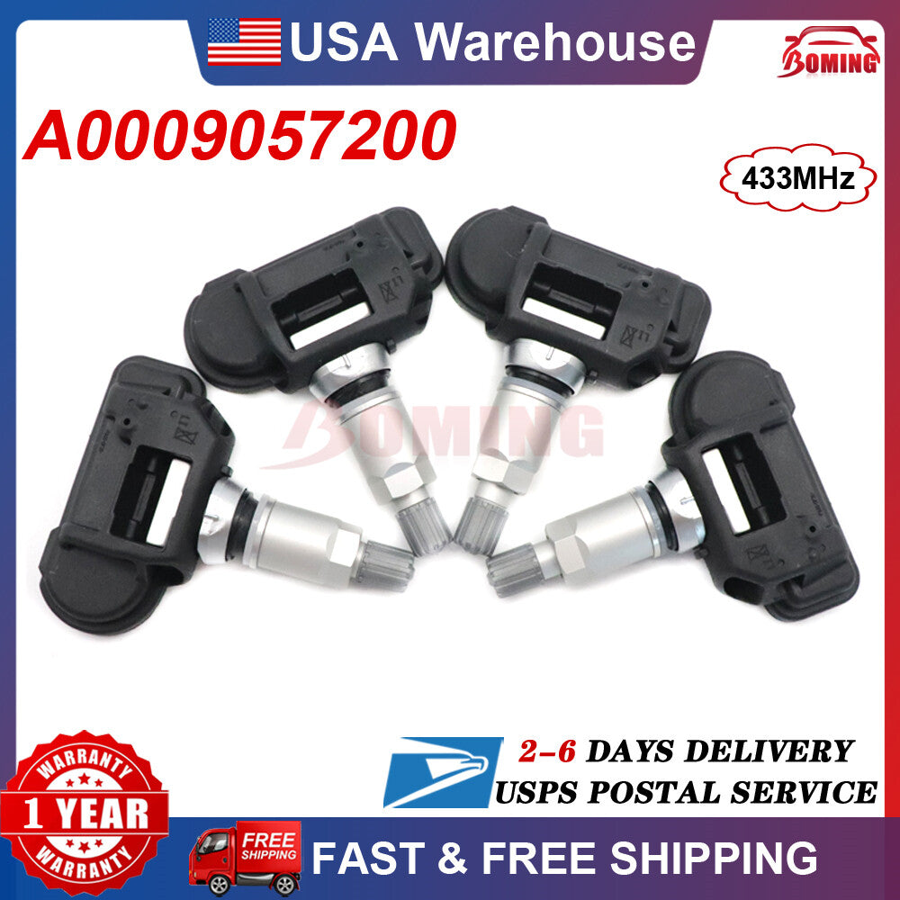 A0009057200 New TPMS TIRE PRESSURE SENSOR 4Pcs for Mercedes-Benz E350 C250 C300