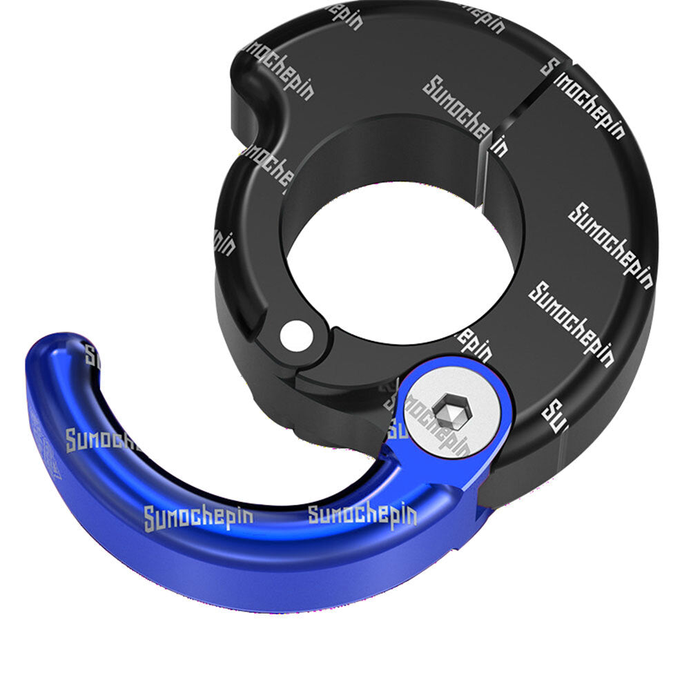 Helmet Hook Holder CNC Hanger Hook Motorcycle ATV For 21-28mm Handlebar Blue