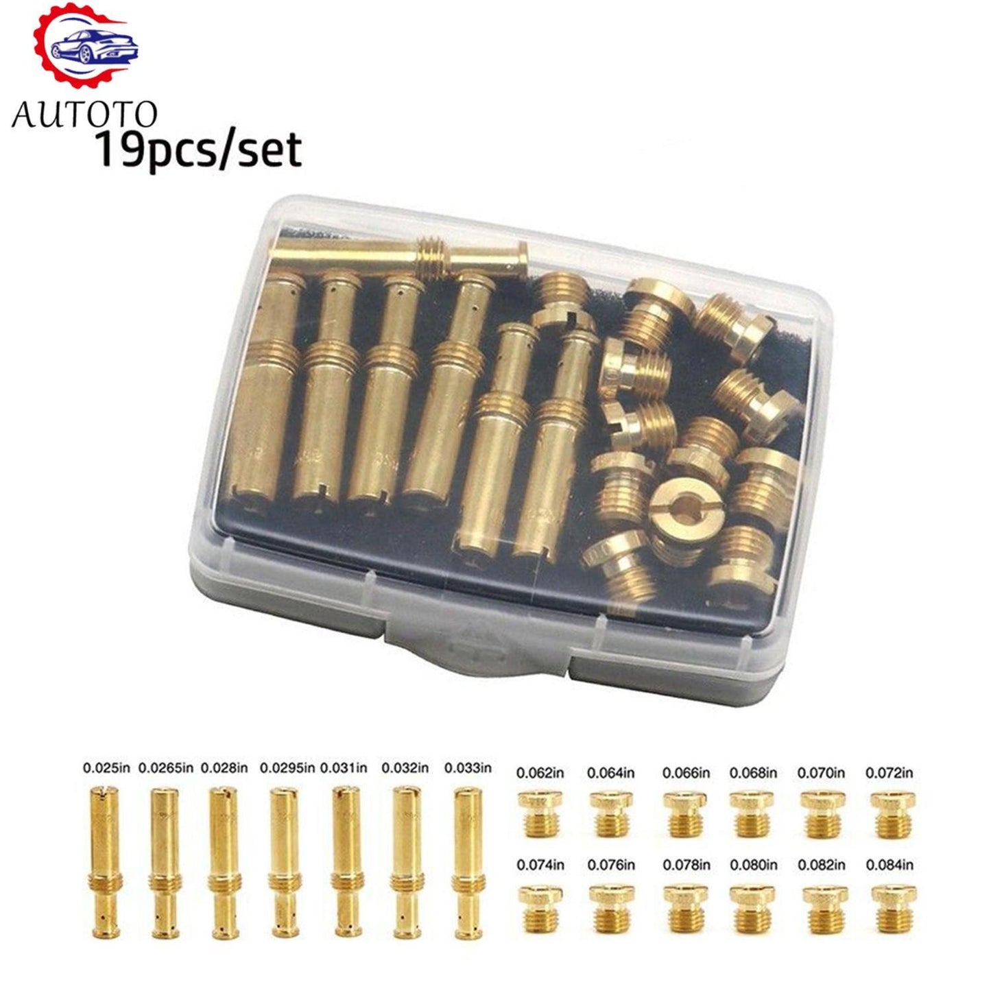 1 Set/19 Pcs Jet Assortment Kit Fits For SS Cycle Super B E G Carbs Carburetors
