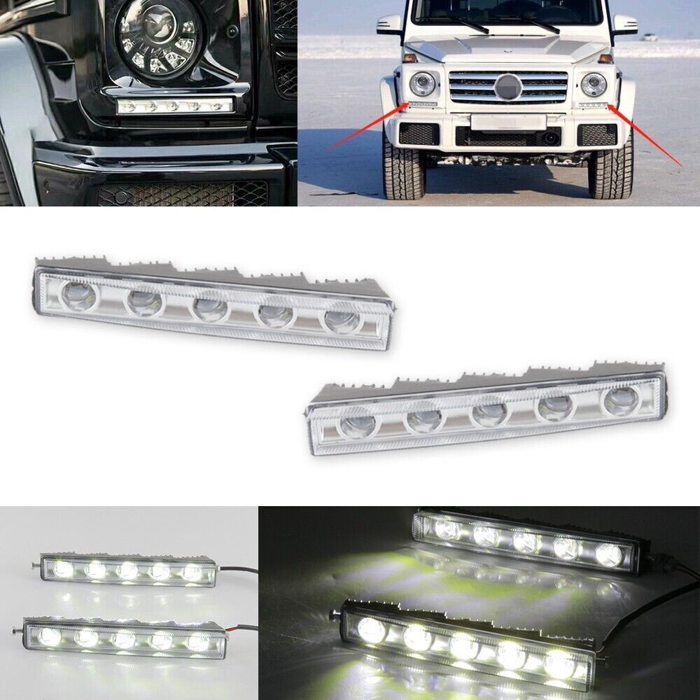 2Pcs LED Daytime Runnig Light Lamp DRL kits for Mercedes Benz G class G500 AMG