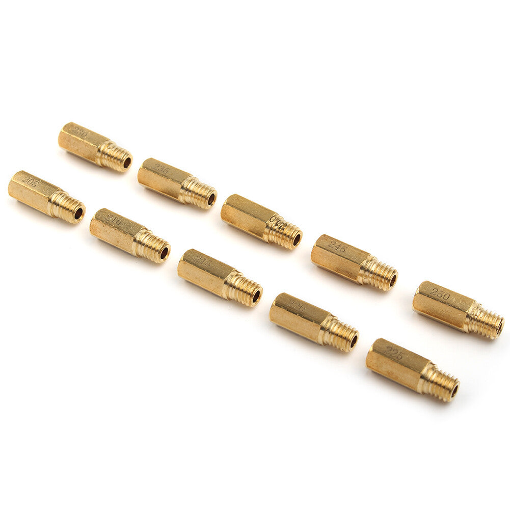 10x Carburetor Main Jet for Keihin PWK OKO CVK 205 210 215 220 225 230 235-250