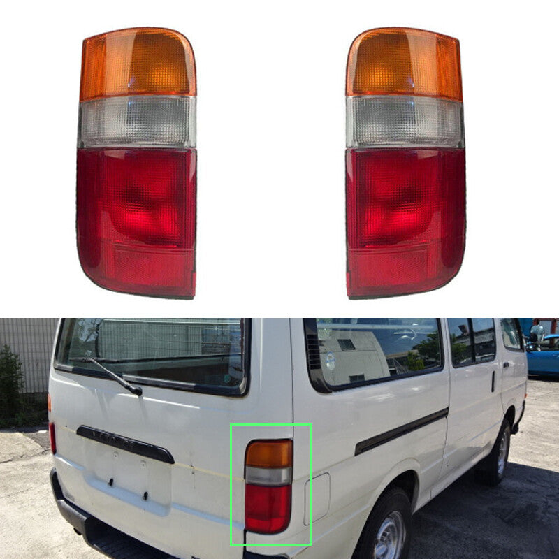 Rear Tail Lights Pair for Toyota Hiace Commuter Van LH112 LH125 1989-2004