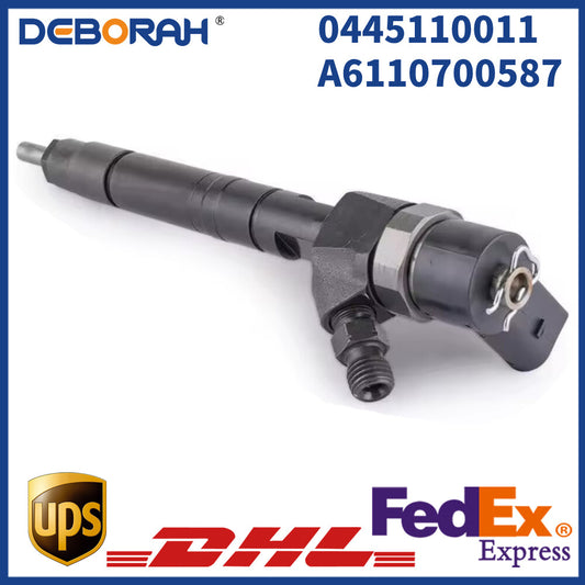 0445110011 New Injector 0445110011 A6110700587 Fuel Common Rail Nozzle for Benz