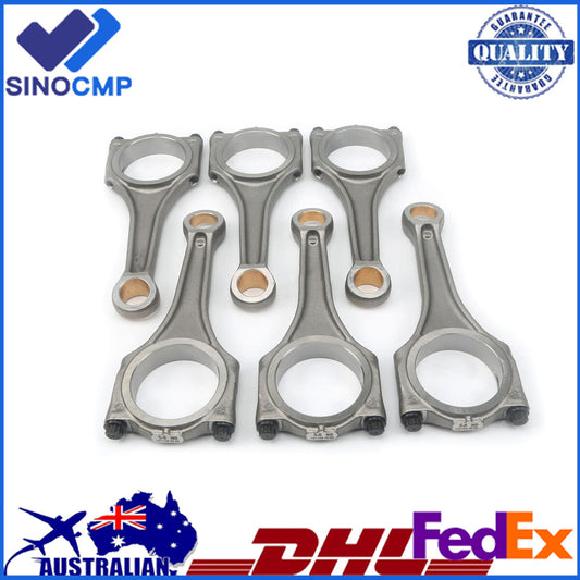 6Pcs Connecting Rod 06E198401E For 10-18 for VW Touareg for Audi A4 A6 A7 Q5 Q7 3.0 TFSI