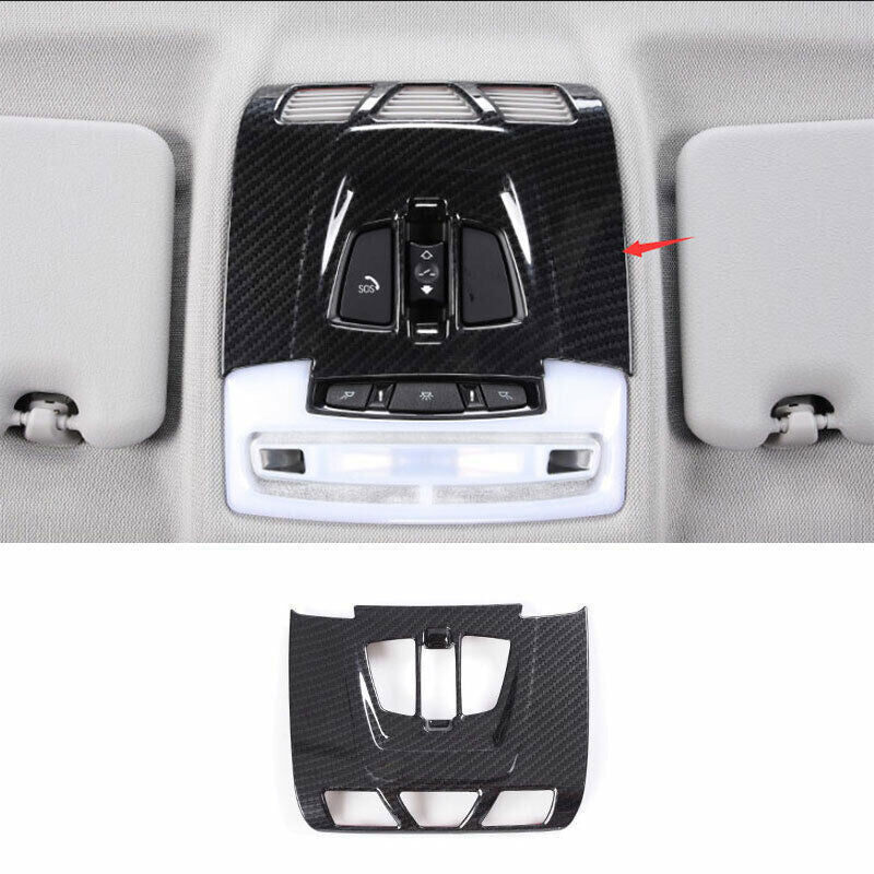 ABS Carbon Fiber Inner Front Reading Light Frame Cover Trim for BMW X1 F48 16-22