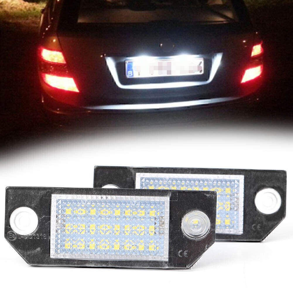 Error Free LED Number License Plate Lights Lamp for Ford Focus MK2 C-MAX I 2pcs