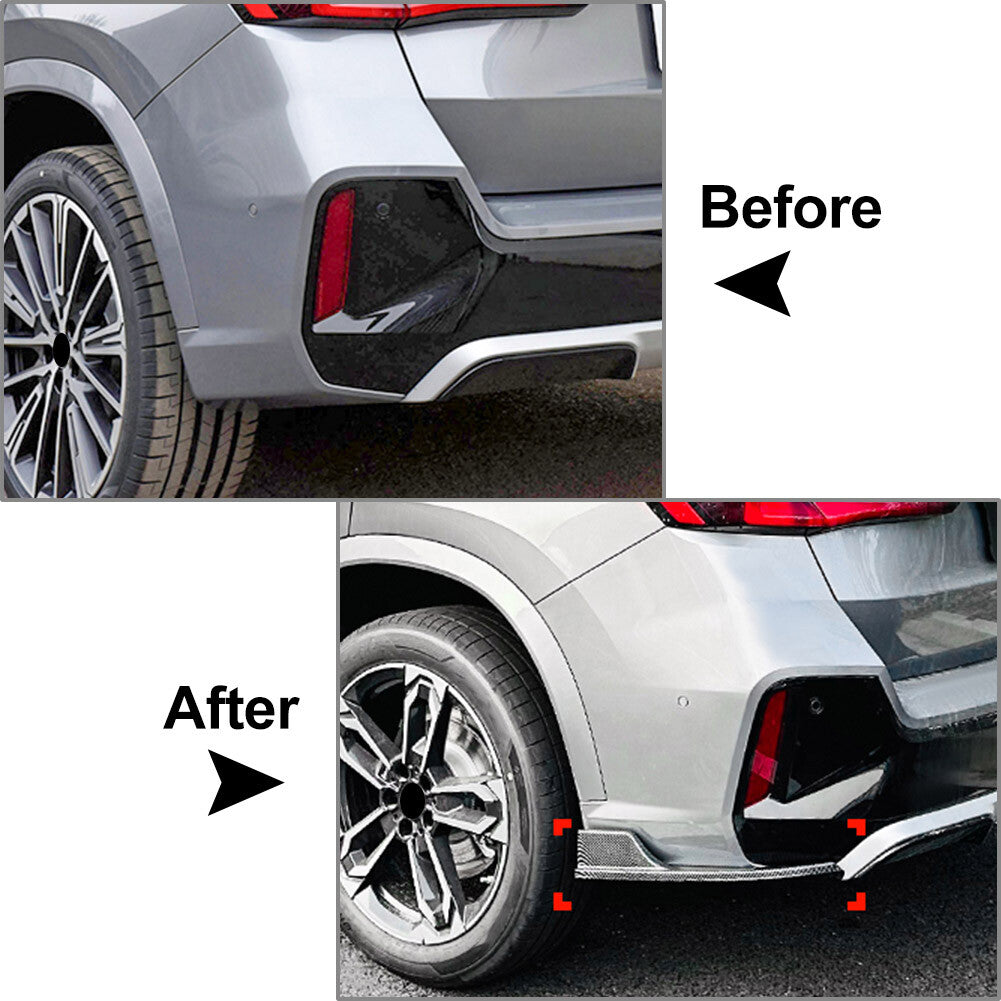 Rear Bumper Side Corner Spoiler for BMW X1 U11 U12 IX1 M Sport 2023-24
