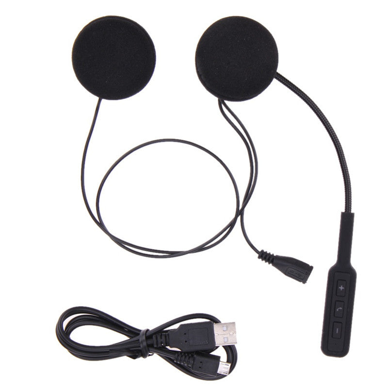 Motorcycle Helmet Headset Phone Bluetooth Hands- Microphone Call Control kit