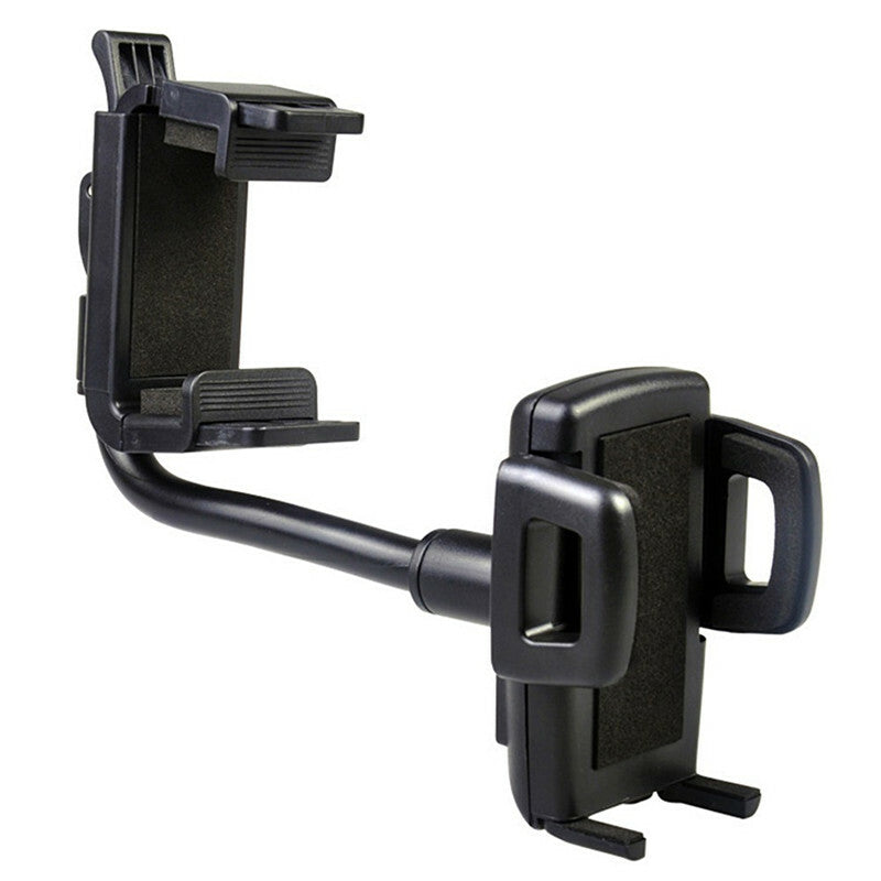 Car Phone Holder Stand Rearview 360 Degrees Mirror clip Mount Phone Holder Black
