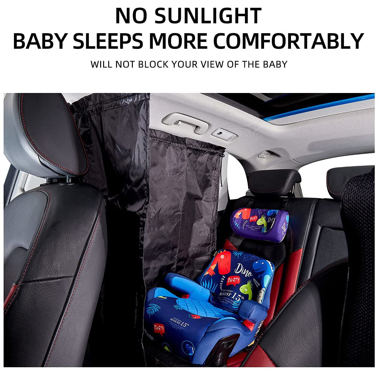 2 for Kia Car SUV Divider Privacy Curtains Side Window Travel UV Block Sun Shade