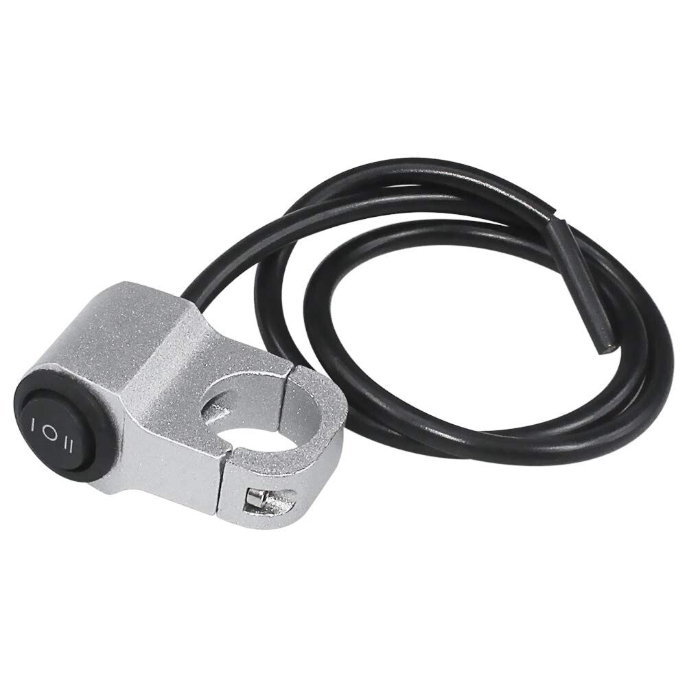 7/8 Inch Motorcycle ATV 12 V Handlebar Light Switch, 3 Positions On/Off/One Butt