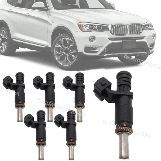 6pcs Fuel Injectors Replacement for BMW 128i 328i X3 X 5 Z4 525i 2.0L 2006-2012