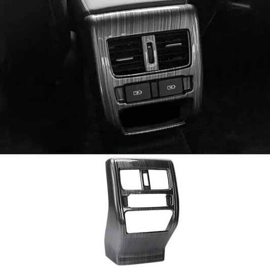 for Honda Accord 2018-2022 Black ABS Rear Air Outlet Vent Panel Cover Trim 1pc