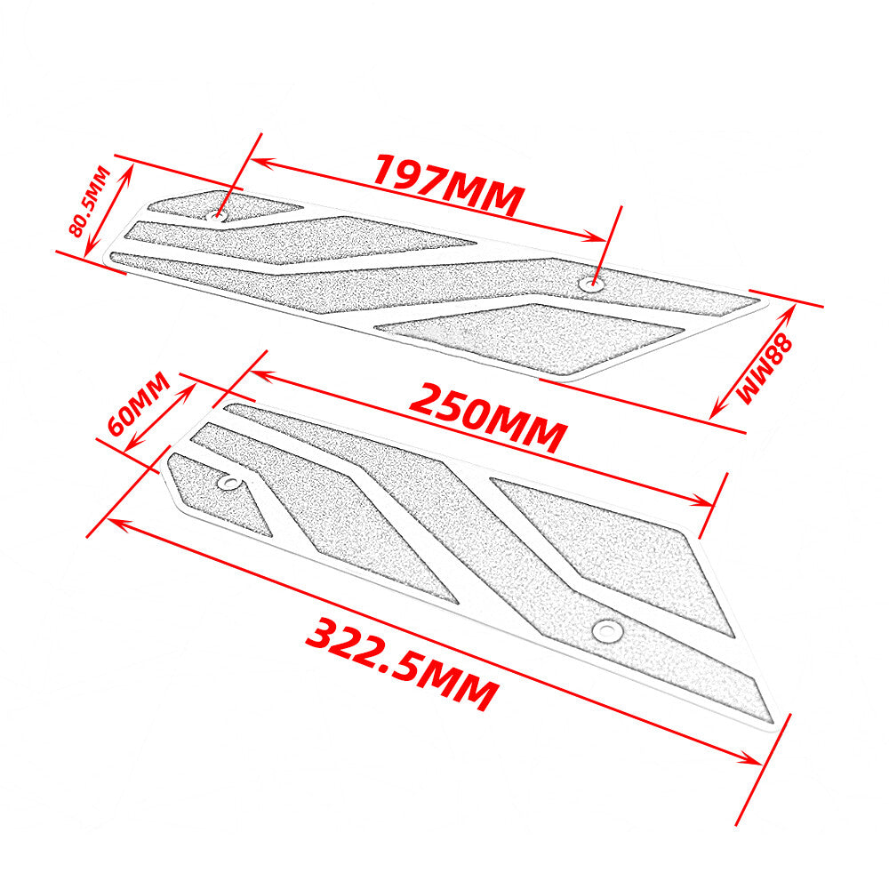 Footrest For SYM MAXSYM TL500 Motorcycle Stainless Steel Rear Pedals Foot Pedals