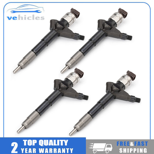 4 pieces of 095000 - 6250 common rail diesel fuel injectors for Nissan YD25 Navara engines.