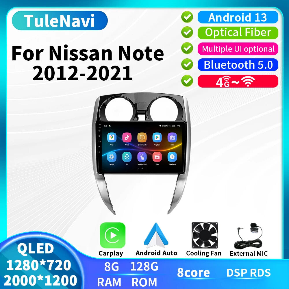 for Nissan Note 2 E12 Car Radio Auto Stereo Video Android Player Multimedia GPS