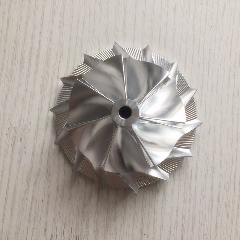 T04S 62.30/86.15 mm 7+7 blade high-performance turbine blank compressor wheel
