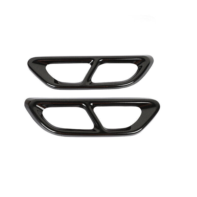 Black Rear Tail Exhaust Pipes Frame Cover Trim for Honda Accord 10th 2018-2022