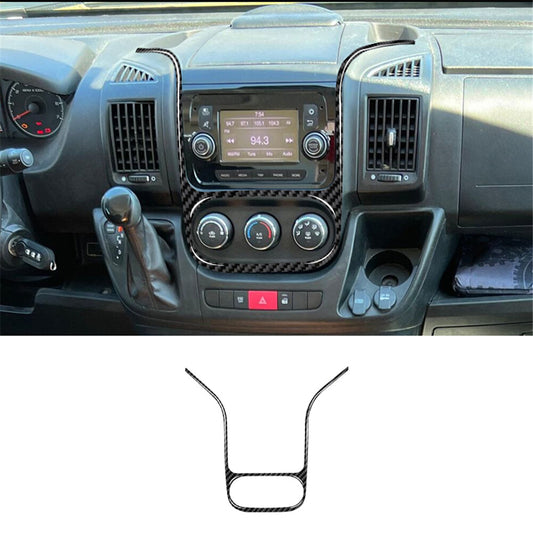 Carbon Fiber Center Console Outer Frame Cover Trim for RAM Promaster 2014-2021