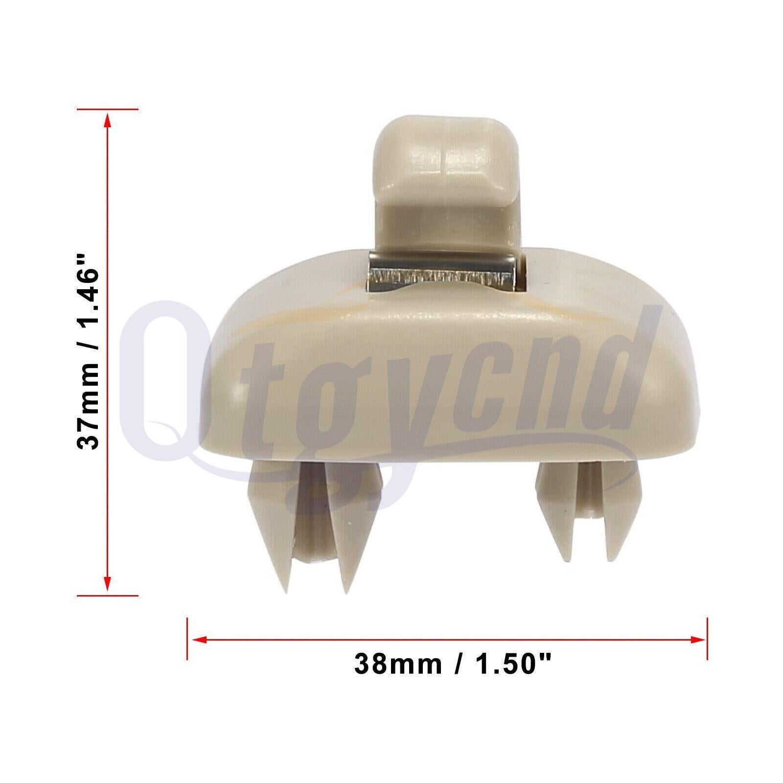 2Pcs Sun Visor Clips for Audi A4 A5 A7 Q3 Q5 B6 B7 B8 S4 S5 TT 8U0857562A Beige