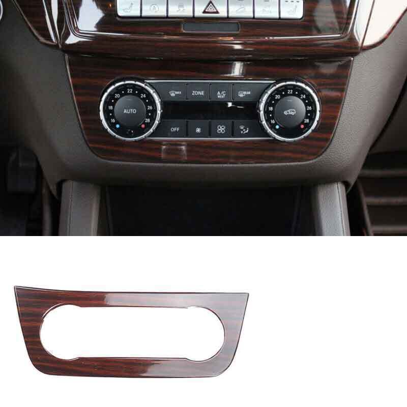 for Benz GLS GLE 2016-19 Brown Wood Grain Inner Console AC Switch Panel Trim 1P