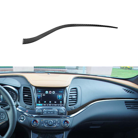 for Co -pilot Dashboard Trim Strip Cover Carbon Fiber for Chevy Impala 2014-2020