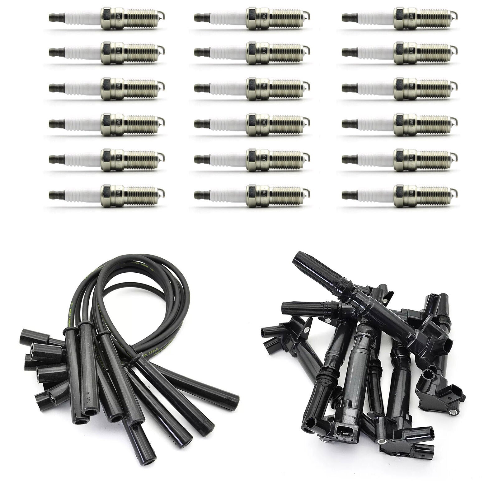 8pcs Ignition Coil Spark Plug Replacement 2010-2014 for Ford F150 UF631 UF639
