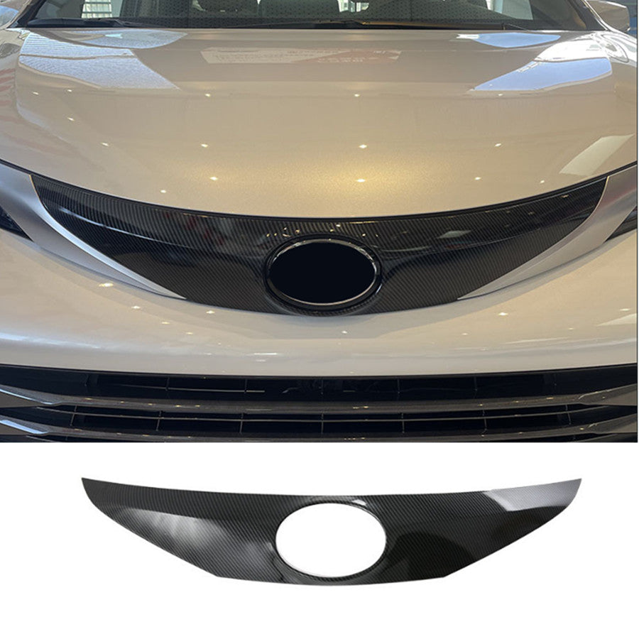 For 2021-2023 for Toyota for Sienna carbon fiber ABS Front Grille Strip Panel Cover Trim