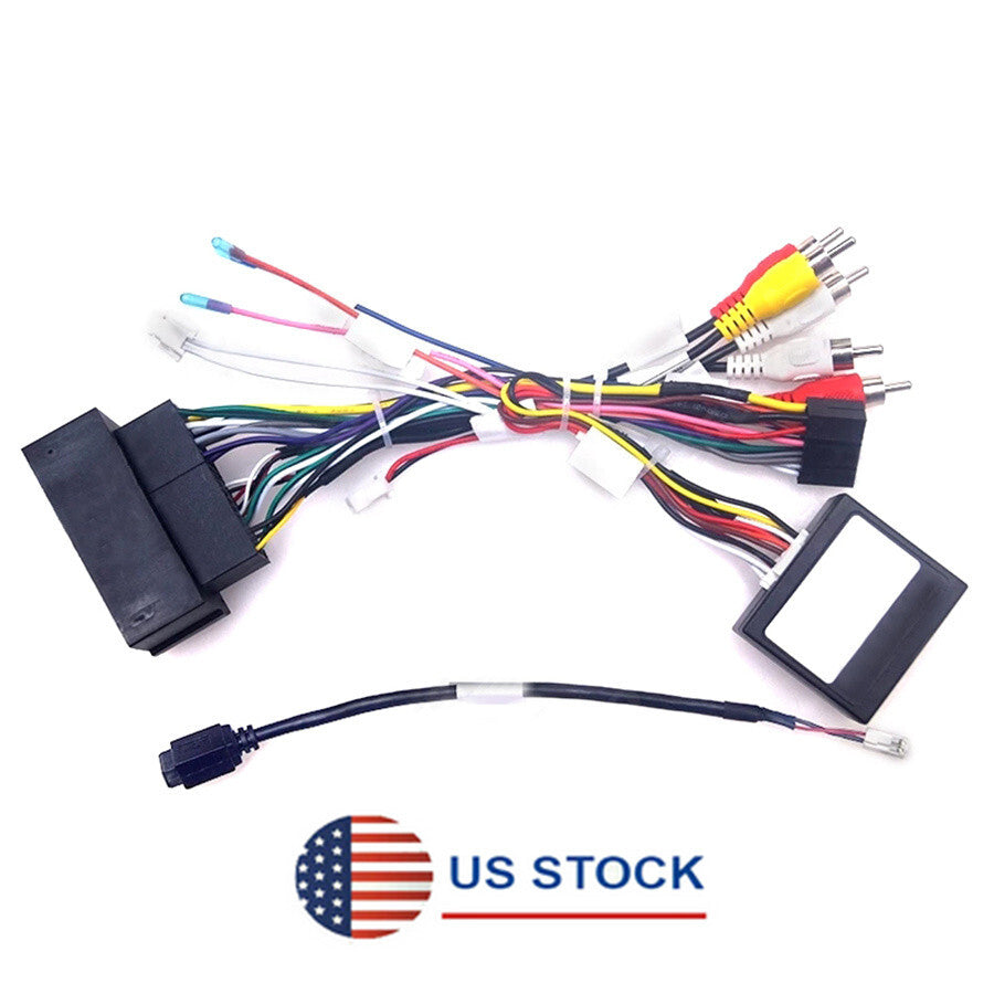 16 Pin Android Stereo Wire Harness+ Canbus Box for Jeep Cherokee/Grand Commander