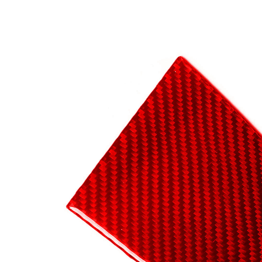Red Carbon Fiber Front Door Pillars Trim Cover for Chevrolet Sonic 2012-2016