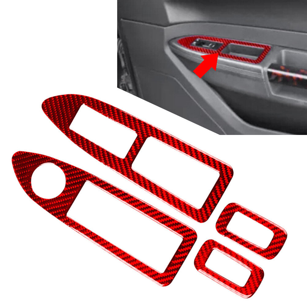 Window Lift Switch Button Panel Cover Trim Fit for Chrysler 300 2008-2010 Kit