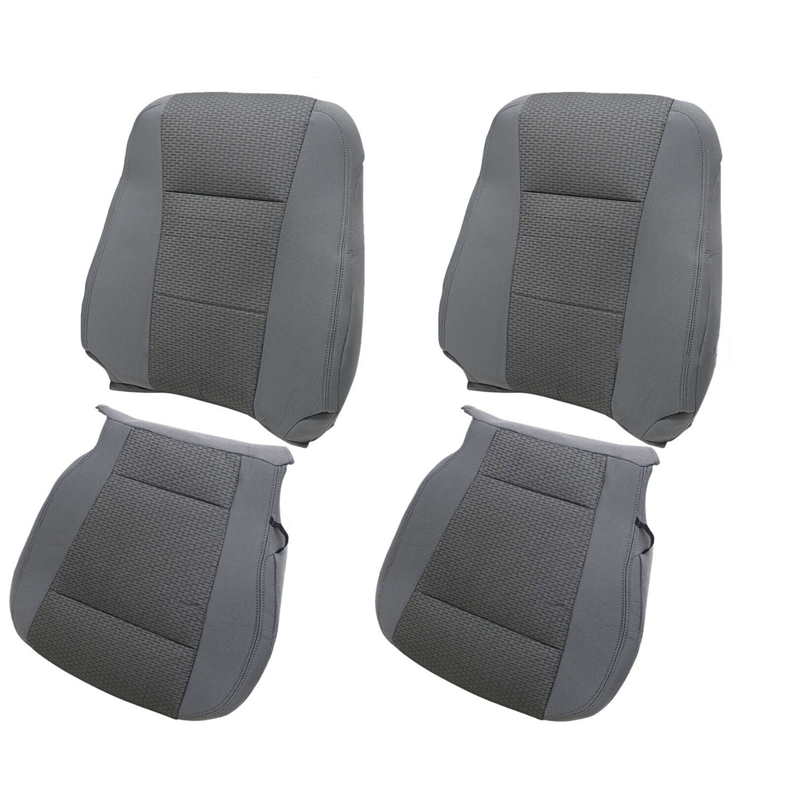 4X for Ford F150 XLT 2015-20 Front Driver+Passenger Bottom-Top for Seat Covers Cloth