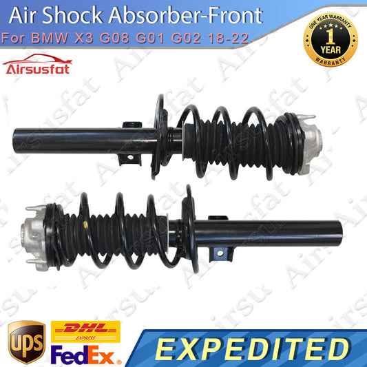 Pair for BMW X3 G08 G01 G02 18-22 Front Air Suspension Shocks Assembly w/o EDC