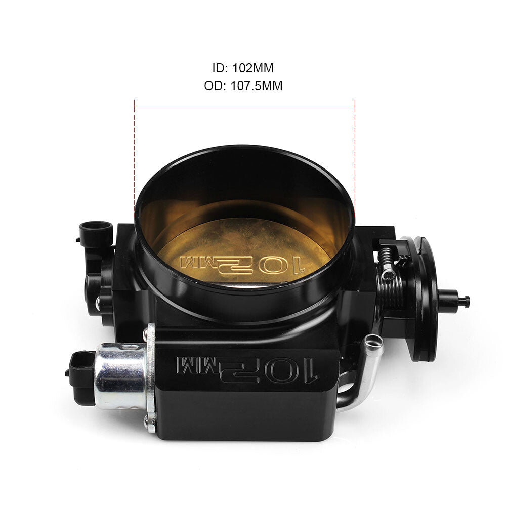 New 102mm Throttle Body+TPS IAC Adapter Plate For GM III LS1 LS2 LS6 LS7 LSX LS