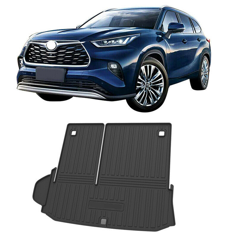 for Toyota Highlander 2020-2022 All Weather Cargo Liner Rear Trunk Floor Mat Set