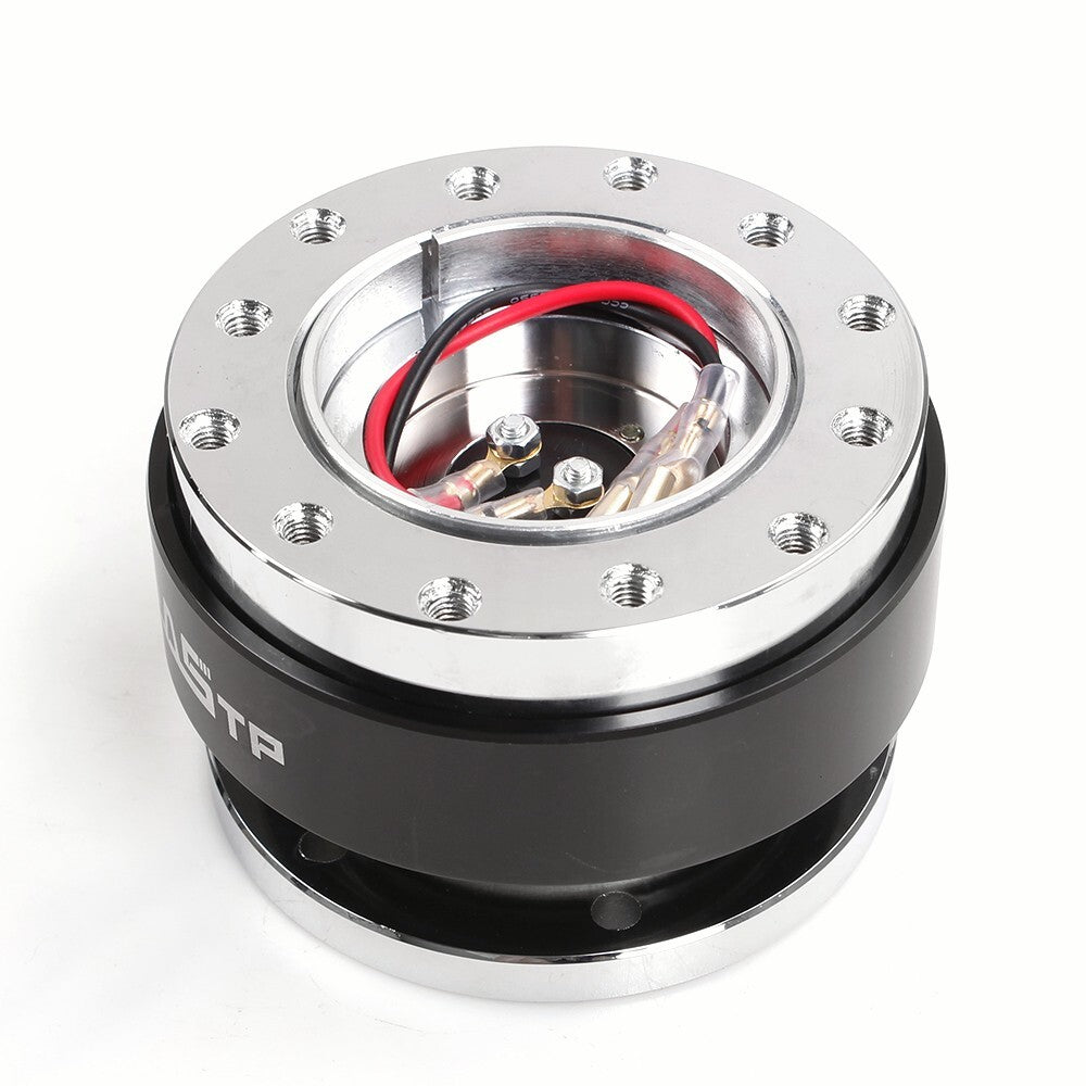 Universal Black Car Steering Wheel Ball Quick Release Hub Adapter Snap Off Kit