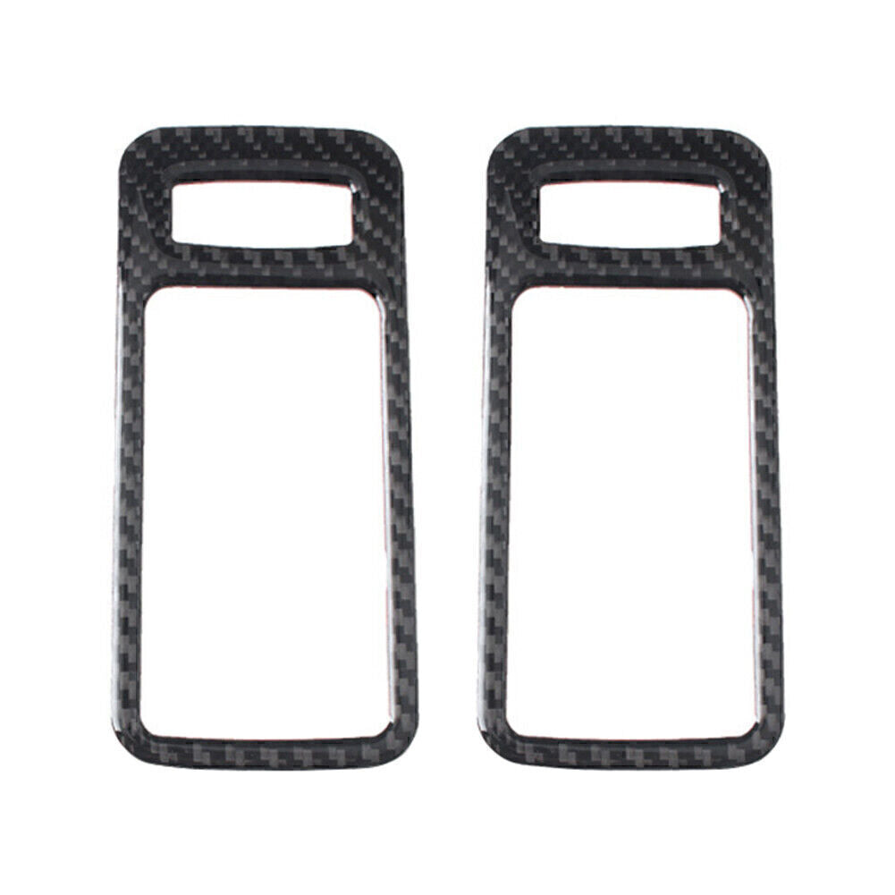 2x Carbon Fiber Interior Door Handle Bowl Trim Fit for Ford for Mustang 2009-13