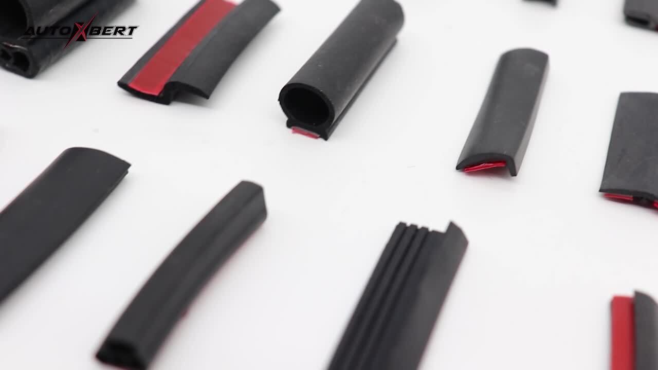 2m D - type car door gasket rubber seal self-adhesive sealing tape car door window