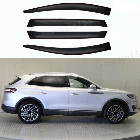 for Lincoln Nautilus 2019-2023 Smokey Window Visors Sun Rain Guards Vent Cover