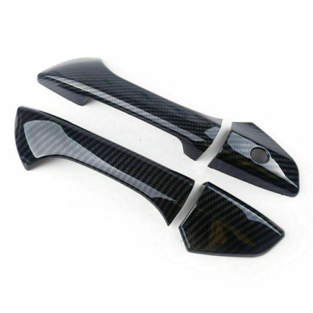 Carbon Fiber Style Door Handle Covers Trims Fit For 2008-2012 for Honda Accord Coupe