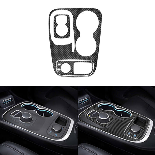 3Pcs Carbon Fiber Gear Shift Panel Frame Cover Trim for Dodge Durango 2014-2020