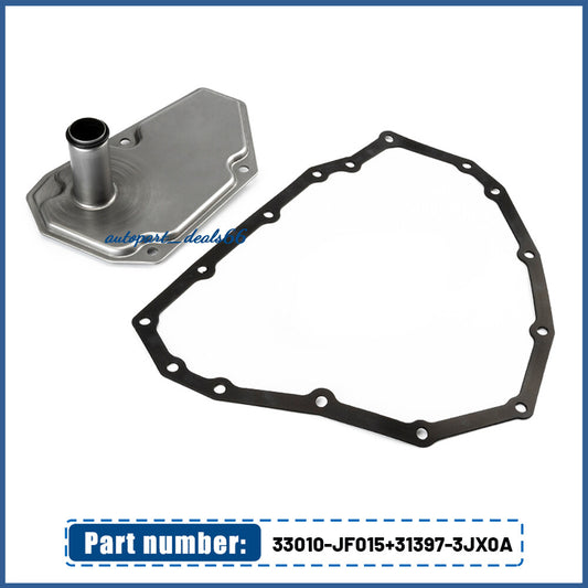 2PCS Transmission Oil Filters W/Pan Gasket for NISSAN SENTRA VERSA 33010-JF015