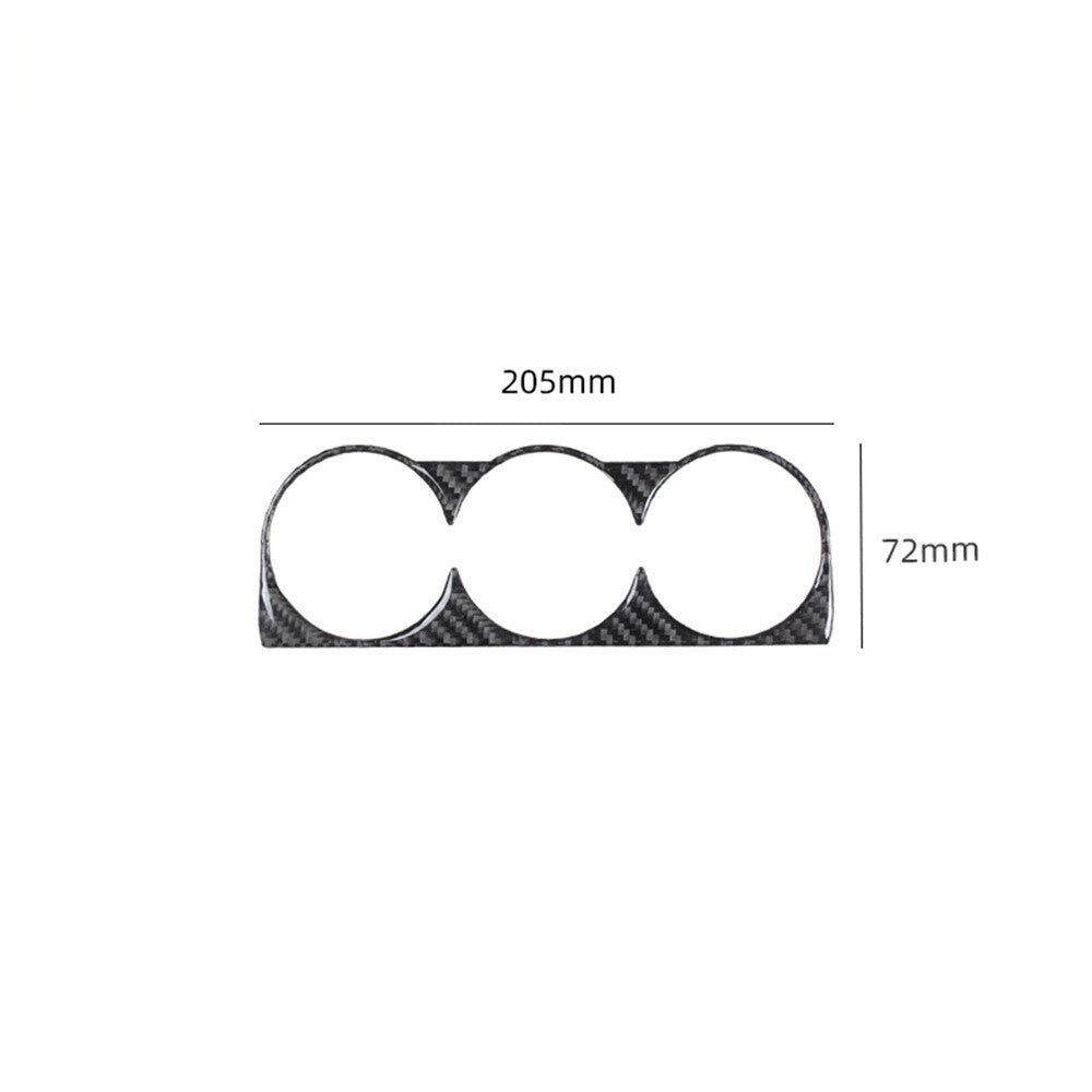 Carbon Fiber Center Console Compass Panel Cover For Toyot@ FJ Cruiser 2007-2021