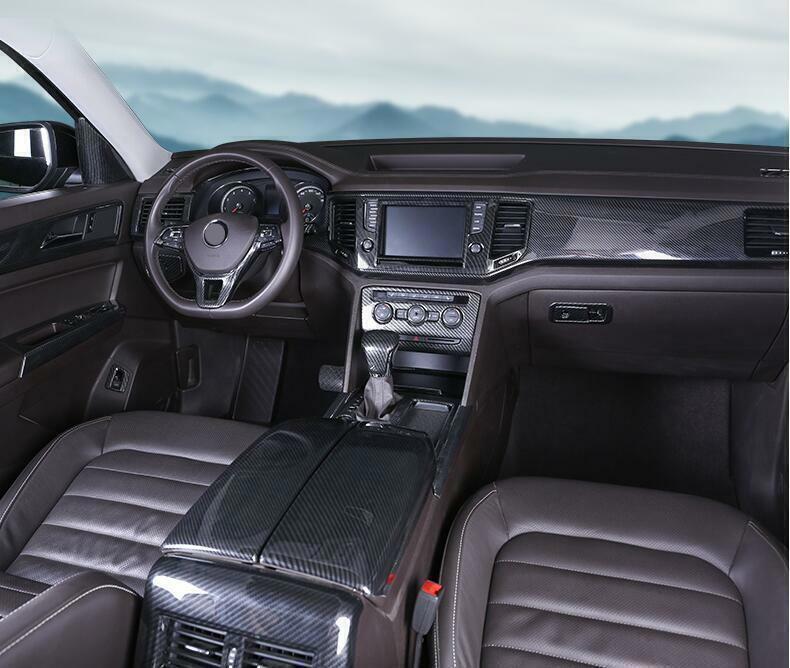 Fit for Volkswagen Atlas 2018-23 ABS Carbon Fiber Rear LR Speaker Frame Trim 2X