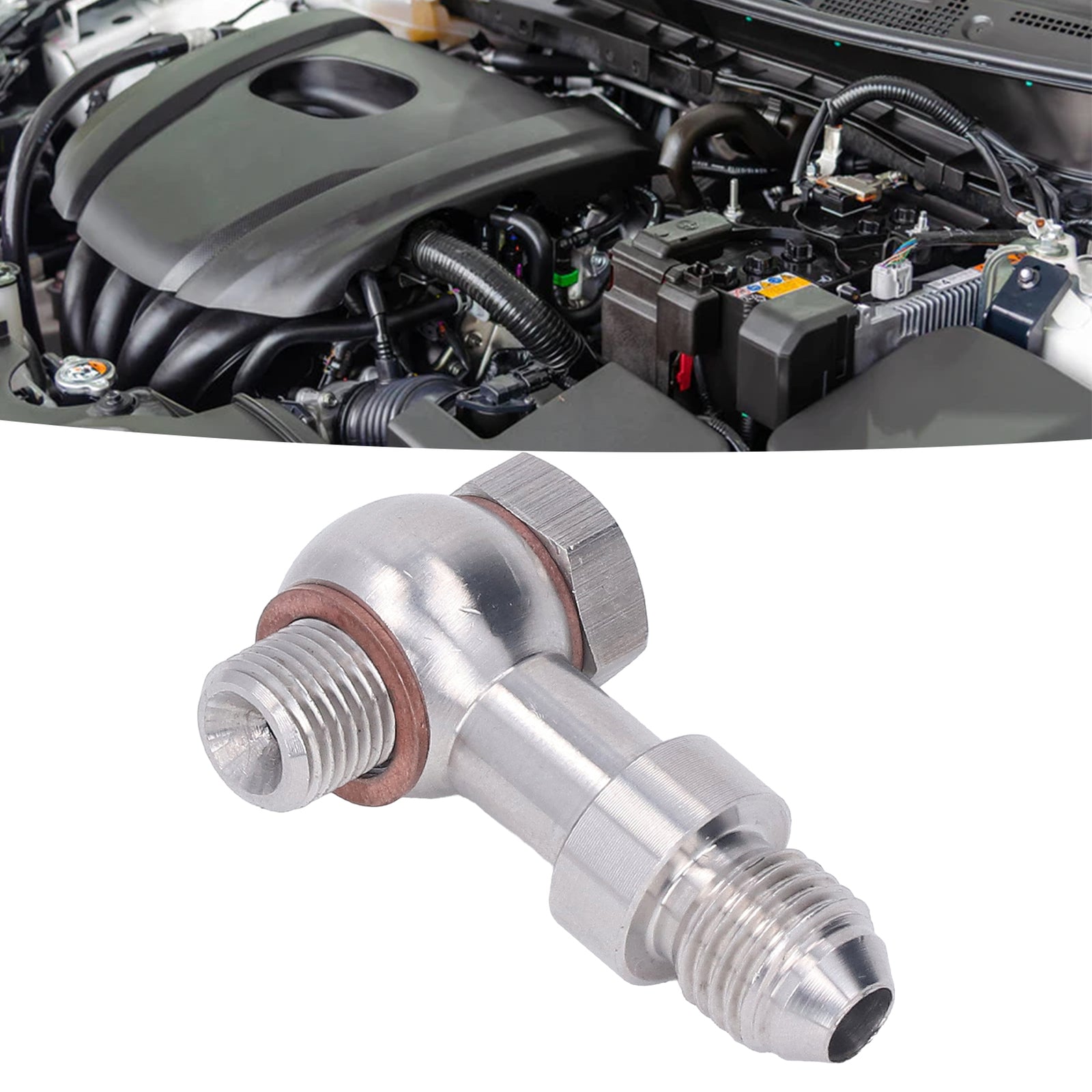 Hot Oil Feed Banjo Bolt Kit Turbocharger Restrictor Part For 110 4G63T 4B11T