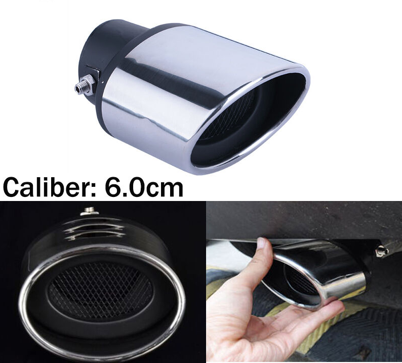For 2017-2020 for Mitsubishi Mirage G4 Steel Rear Exhaust Muffler Tip End Pipe Silve