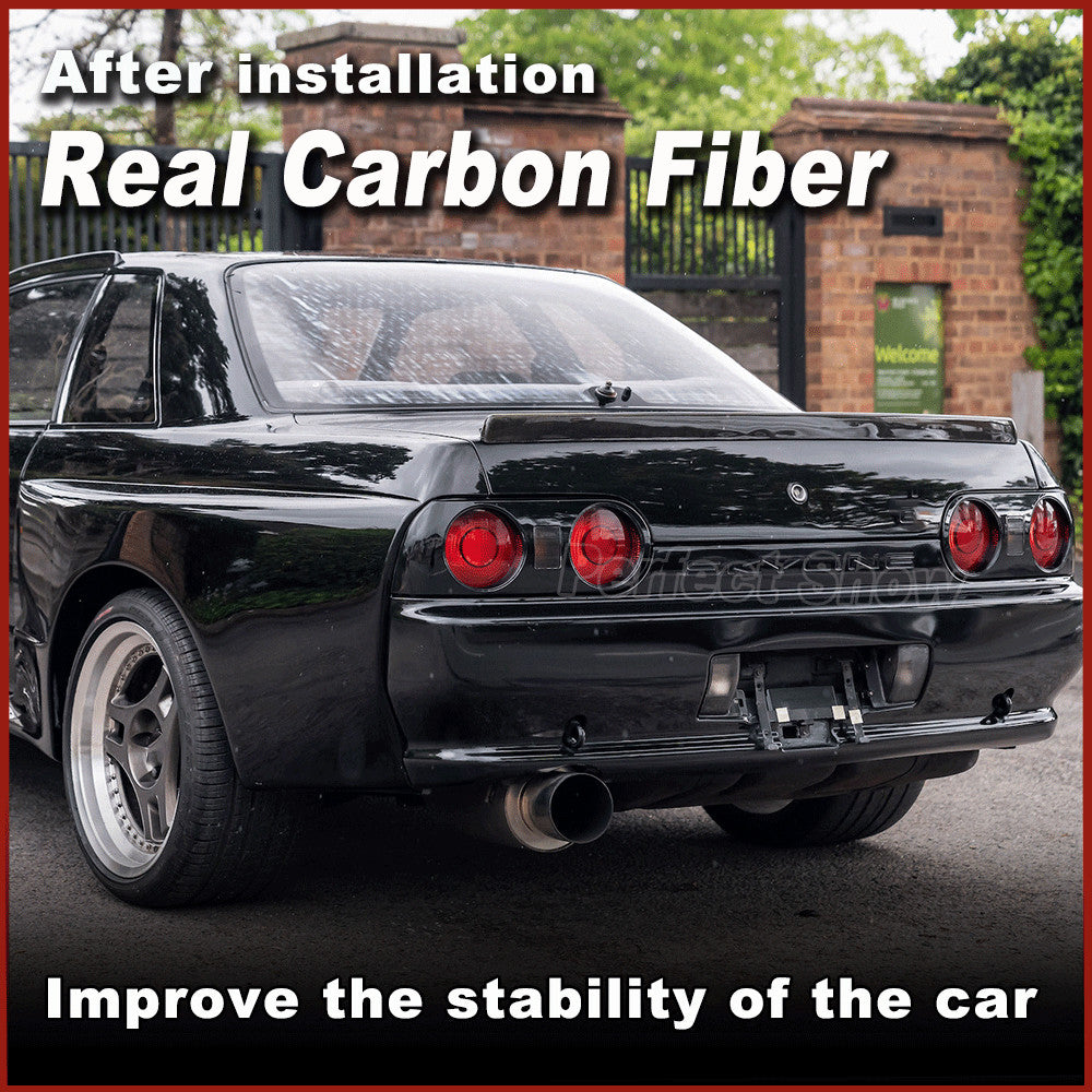 REAL Carbon Rear Trunk Spoiler Wings Fit for Nissan Skyline R32 GTR 89-94